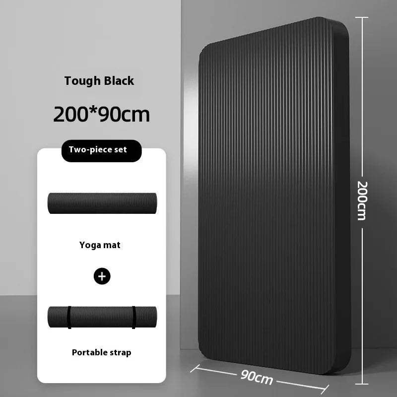 10-20mm Men Fitness Mat Thickening Widening Lengthening Anti-skid Yoga Mat For Stretching Cardio Home Workout Exercise Mat
