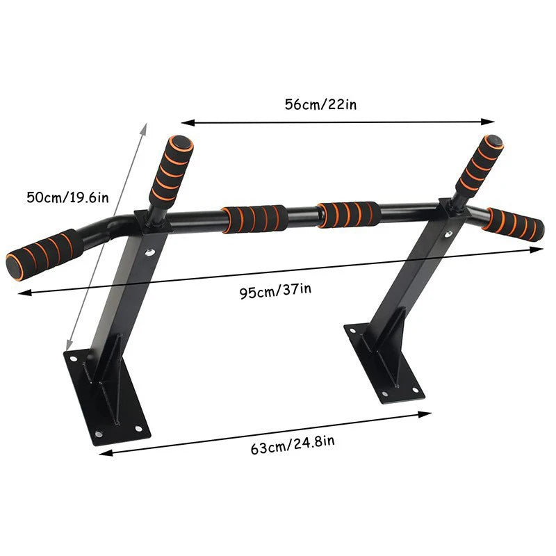 1pc Indoor Wall Mounted Horizontal Bar Fitness Equipment Pull - Ups Sturdy Bar Frame and Parallel Bar for Sports Training