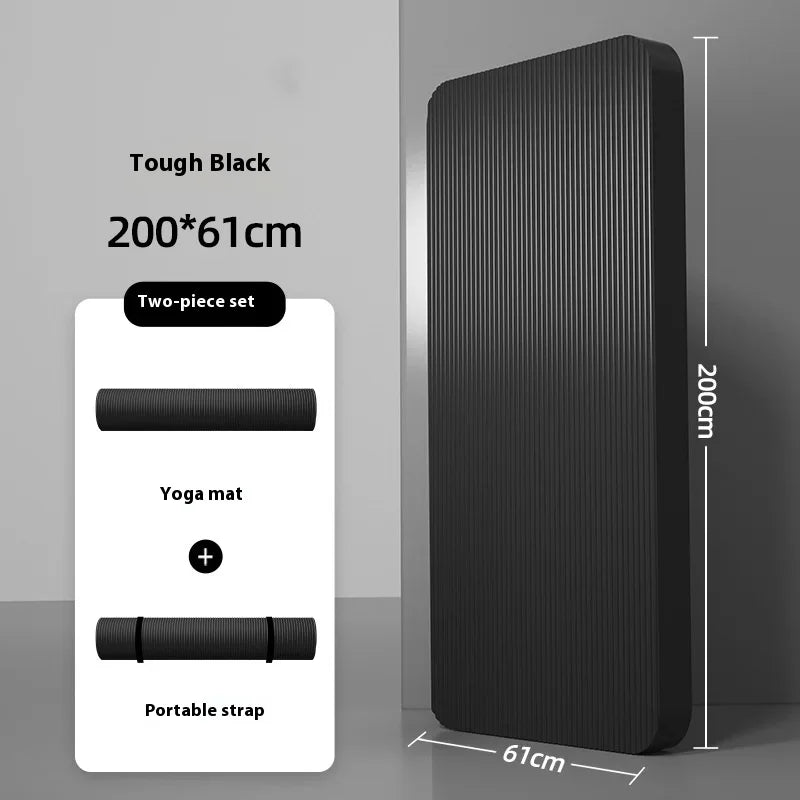 10-20mm Men Fitness Mat Thickening Widening Lengthening Anti-skid Yoga Mat For Stretching Cardio Home Workout Exercise Mat